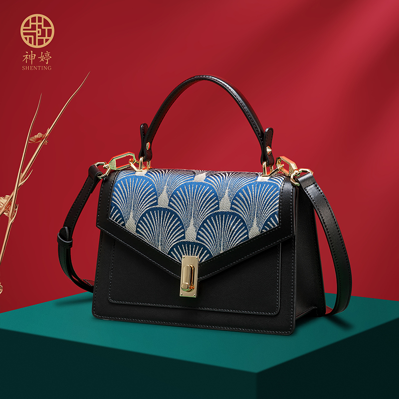 国风刺绣高级感手提包