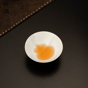 葫芦杯主人杯家用喝茶杯宽口杯手工洒金福禄品茗杯功夫茶具不烫手