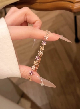 金色爆闪小花朵手链春夏季多巴胺