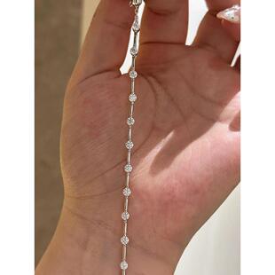 水滴气泡微镶钻手链轻奢清冷感百搭简约小众气质叠戴巨好看 手饰