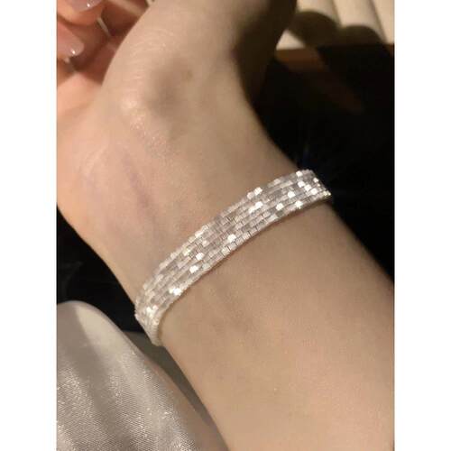 复古缎面小米珠手链轻奢复古时尚