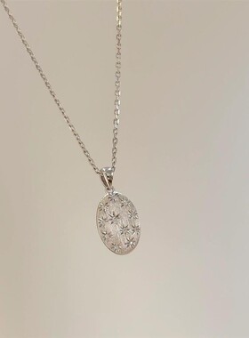 复古千金感八芒星项链小众高级感