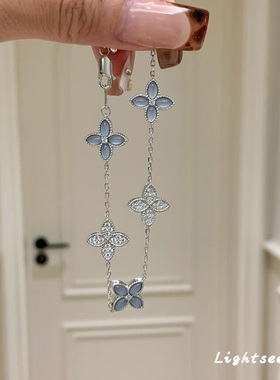 琉璃四叶草手链小众独特设计气质