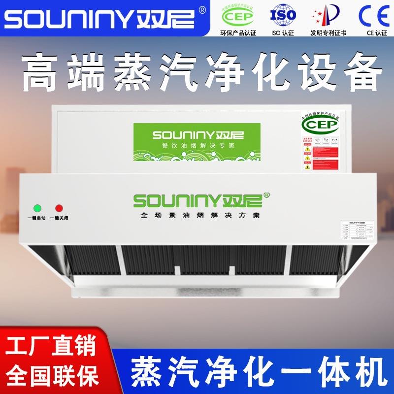 内循环蒸汽净化一体机无烟管大型餐饮酒店厨房蒸饭柜蒸汽净化设备