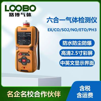 便携式六合一气体检测仪可燃气体一氧化碳二氧化硫一氧化氮传感器