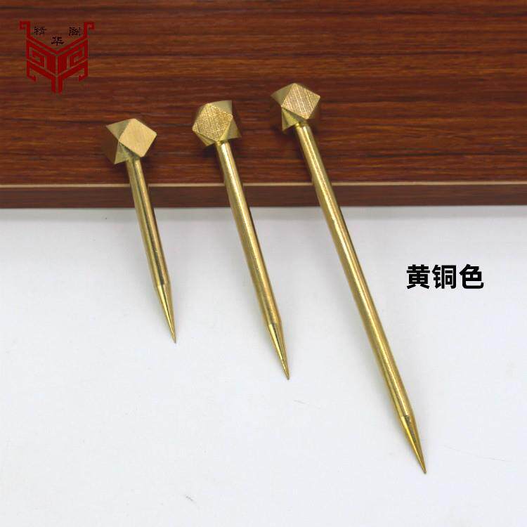 中式黄铜相框挂钩挂画钉子字画牌匾挂钉匾托配件仿古黄铜衣帽挂钩
