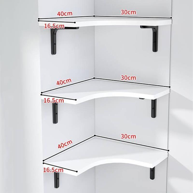 书架挂墙墙角置物架墙上拐角壁挂转角上墙搁板壁挂式三角墙壁韶意