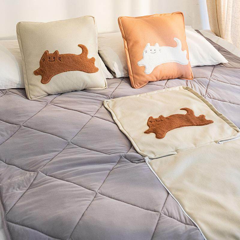 S588科技布抱枕被子两用办公室午睡毯子车载折叠二合一枕头车用靠,居家布艺,抱枕被,淘宝优惠券,粉丝福利购,淘宝优惠卷