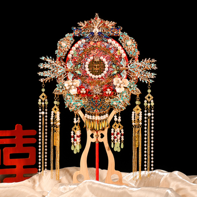 敲绝氛围感新娘团扇！送礼不踩雷
