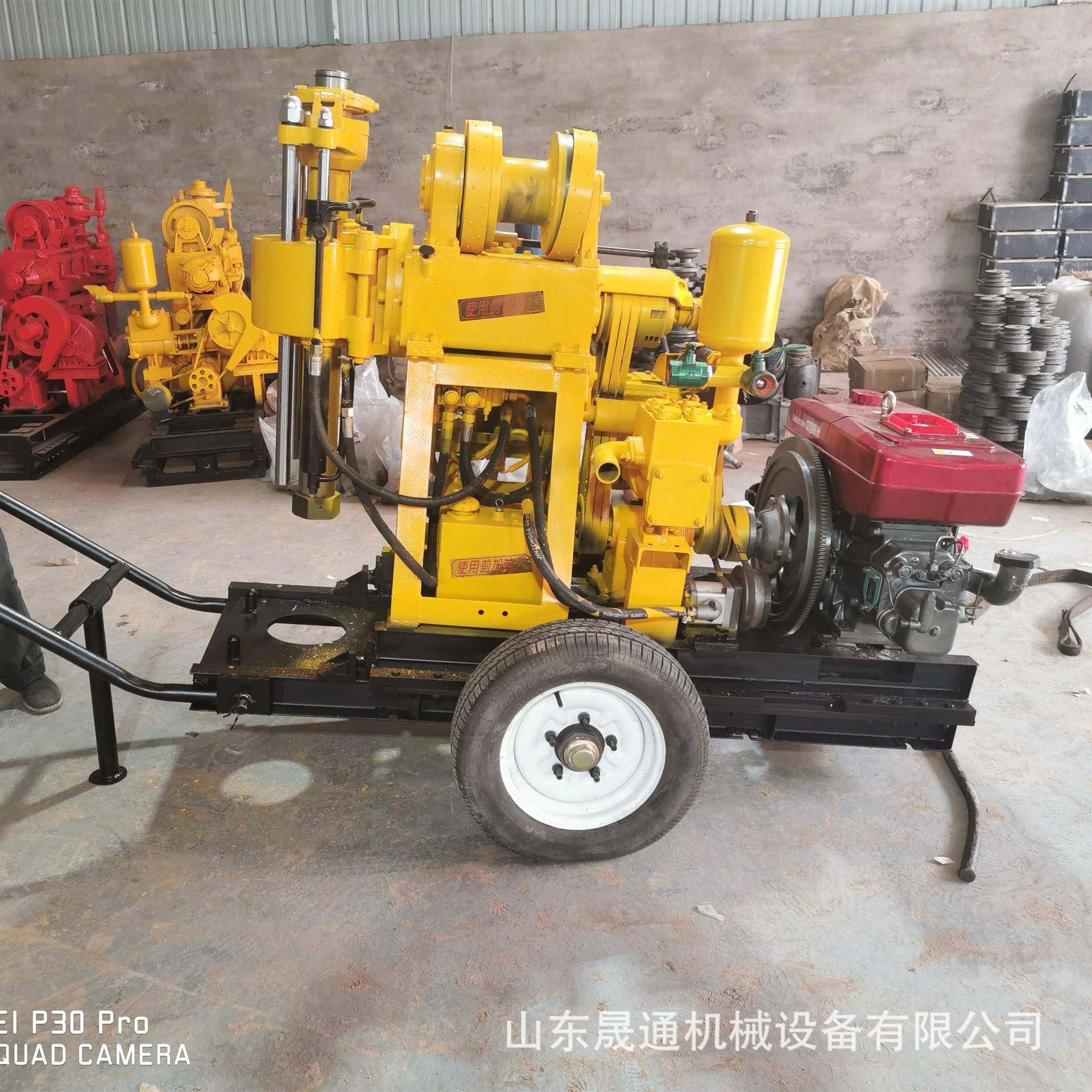 便携式200米液压岩心钻机带轮子高速打岩石钻机全自动工程打井机,机械设备,矿山专用设备,淘宝优惠券,粉丝福利购,淘宝优惠卷