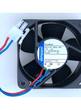 全新进口原装德国 614NHHU DC24V 3.0W 125mA 6cm变频器散热风扇