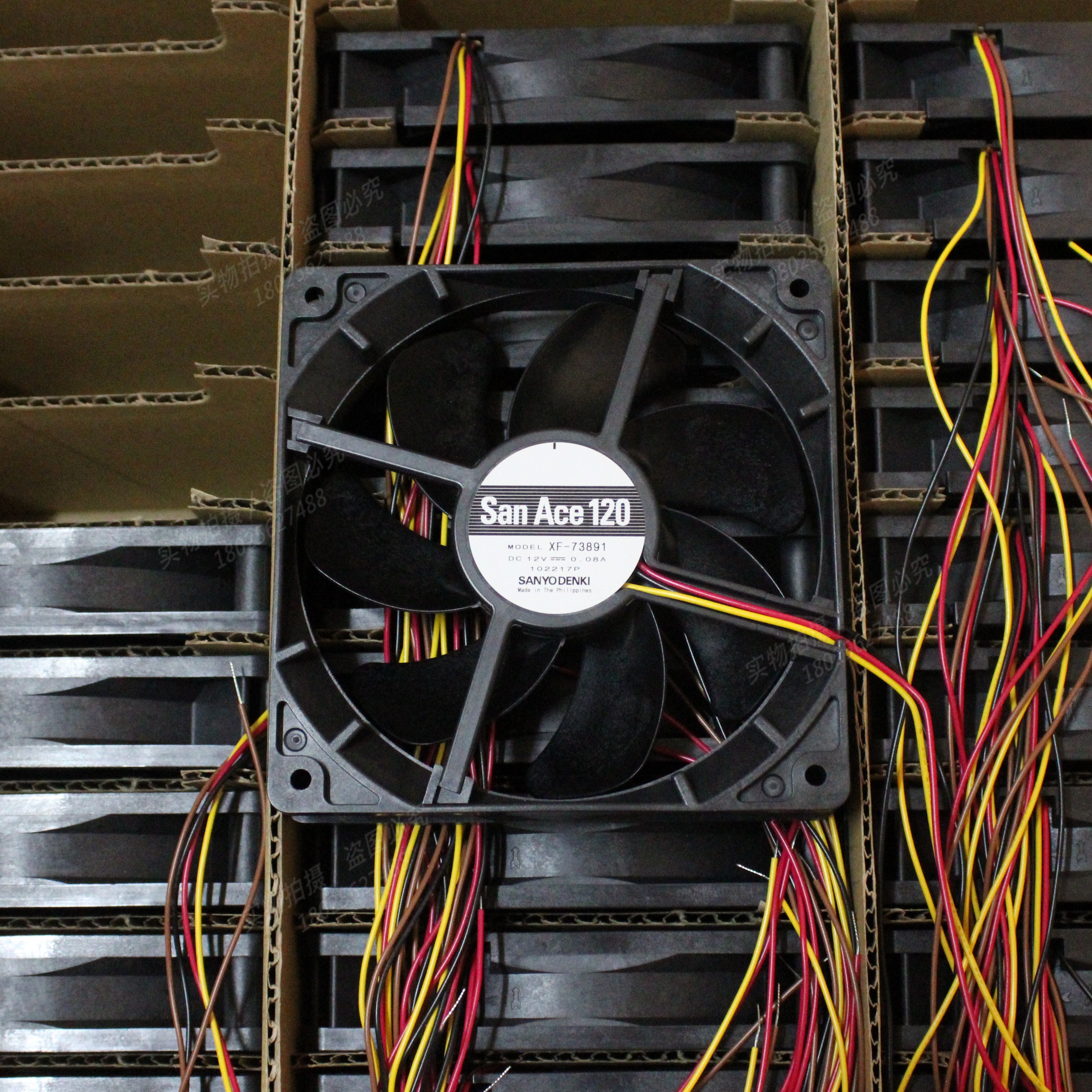 三洋9S XF-73891  12025 12V 0.08A 12cm 4线超静音机箱散热风扇