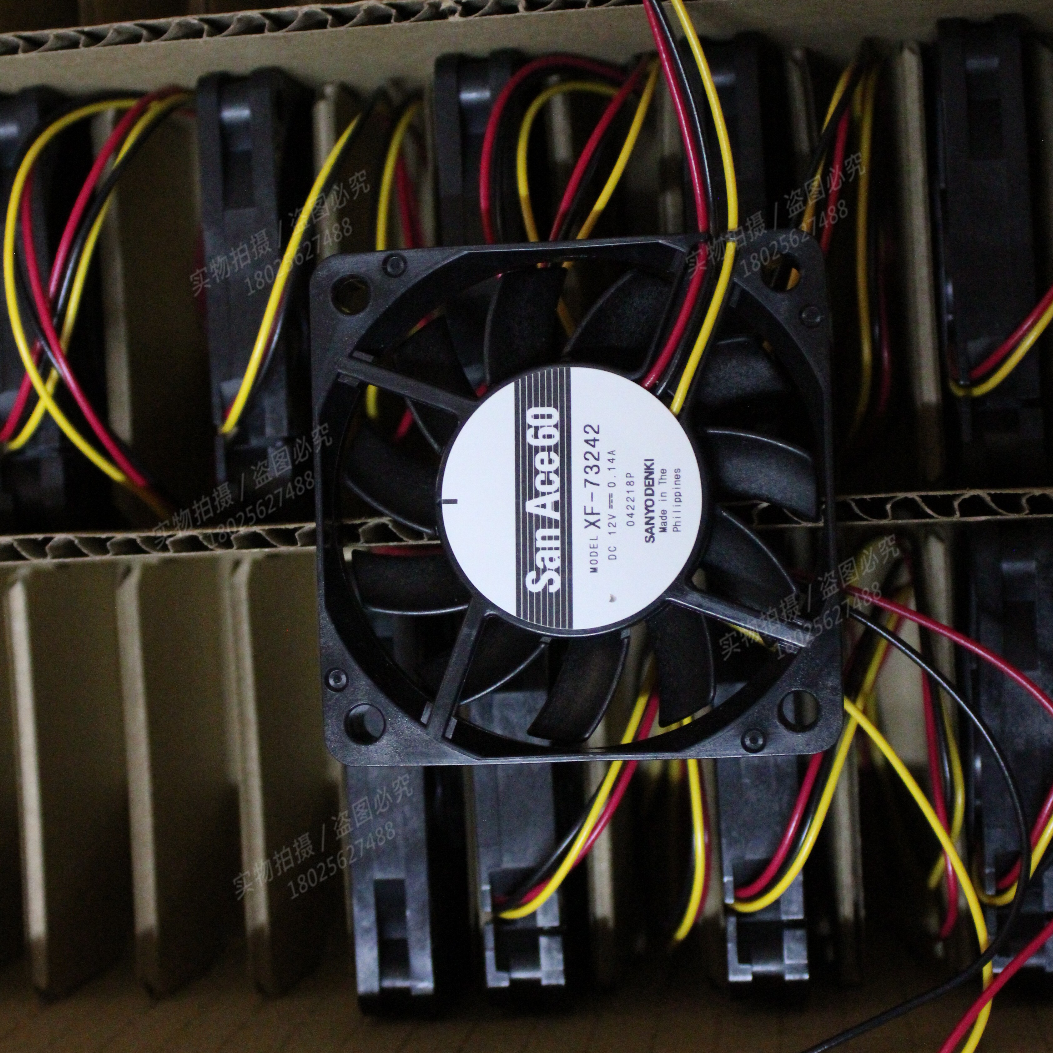 全新Sanyo/三洋 6010 6CM XF-73242 12V 0.14A超薄服务器散热风扇