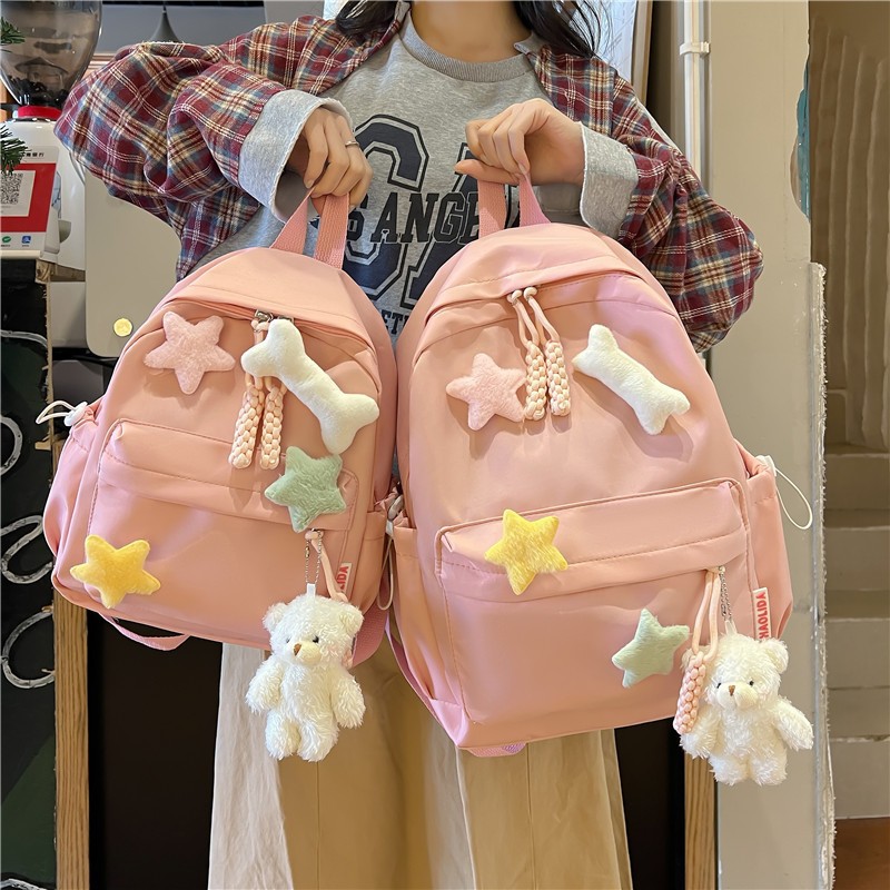 日系ins小号书包女生学生简约百搭少女学院风迷你双肩包轻便背包