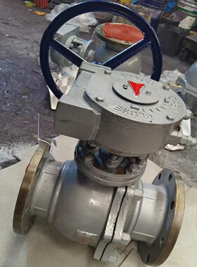 涡轮法兰球阀铸钢Q41F Q347F Q341F天然气液化气耐高温阀门DN50