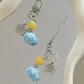 卡册咕本钥匙扣手账本包包笔袋挂链手机链吊坠 小鱼星星挂坠