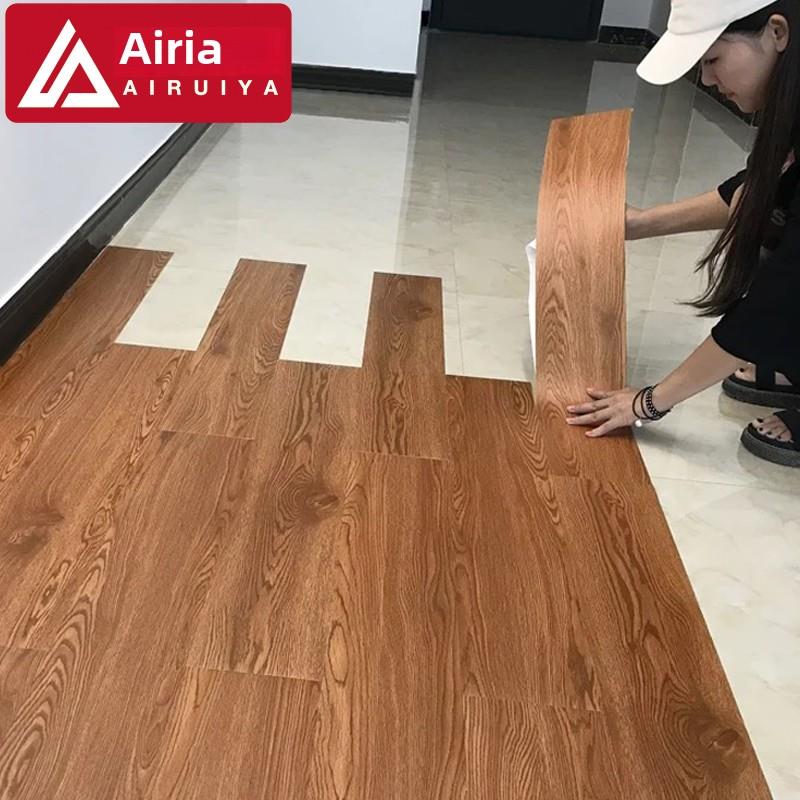 Pvc彷木地板不干胶地坪皮革水泥地坪直接铺设耐磨家居加厚装修地