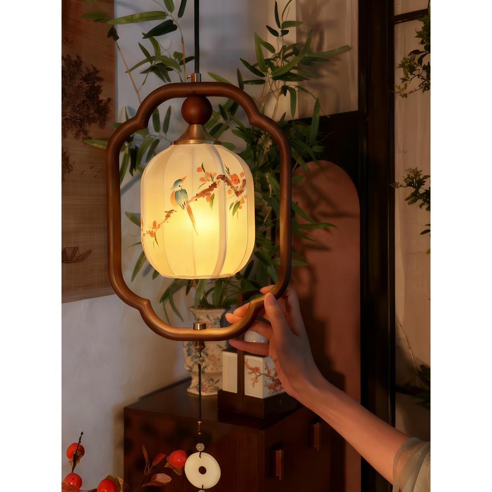 雅灯阁柿柿如意中式美学小吊灯客厅餐厅灯具覆古宋氏禅意卧室新款