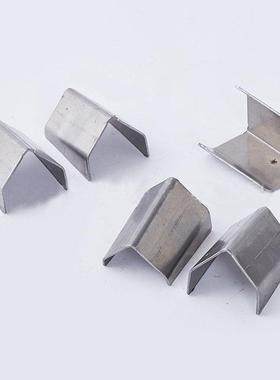 方管连接件钢架配件内插件免焊家具货架组装卡扣铁金属U形固定件