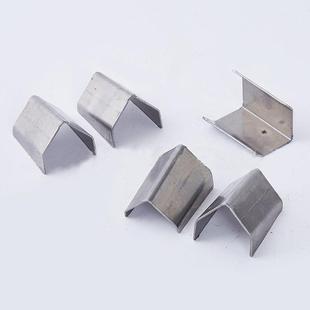 方管连接件钢架配件内插件免焊家具货架组装卡扣铁金属U形固定件