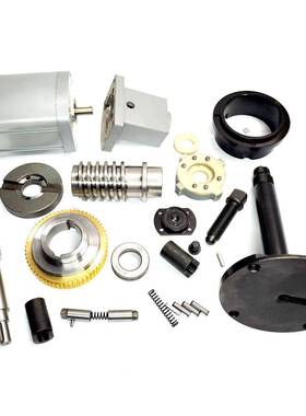 宏达HAK21170刀架蜗轮蜗杆 定位销 轴承盖电机座中心轴发信盘配件