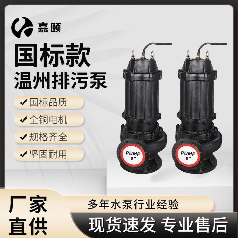 温州款污水排污泵11-45KW4级三相污水污物潜水电泵搅匀潜污泵