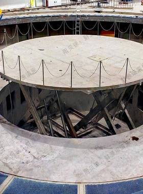 16不锈钢水下测试用升降平台20t10m长电动液压固定剪叉式升降机