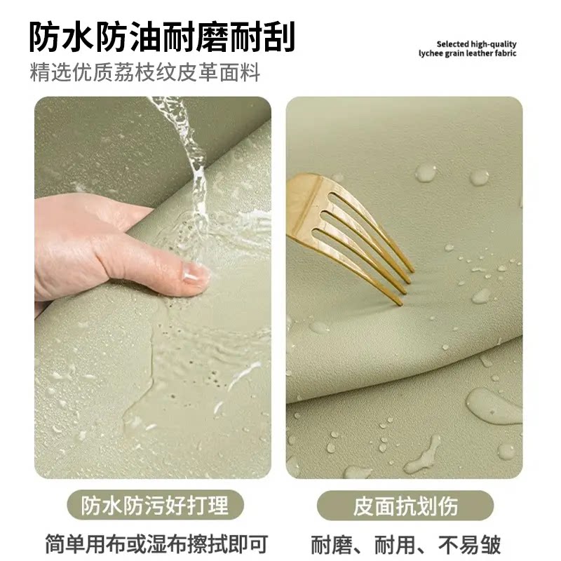 黑色桌垫皮革电脑垫电竞桌布防水轻奢高级感哑光超大桌面保护垫子