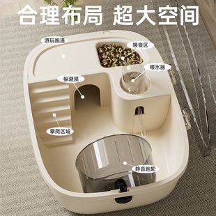 仓鼠笼子金丝熊便宜大的豪华别墅专用房子秋冬亚克力用品全套透明