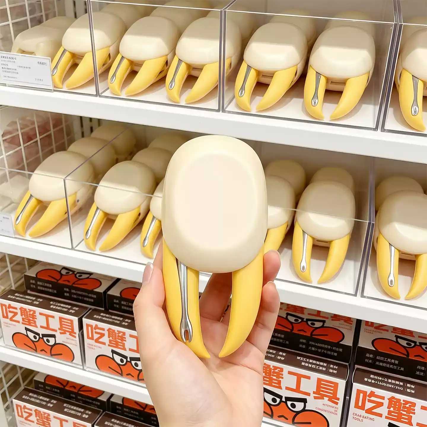 吃螃蟹工具拆套装蟹钳夹家用