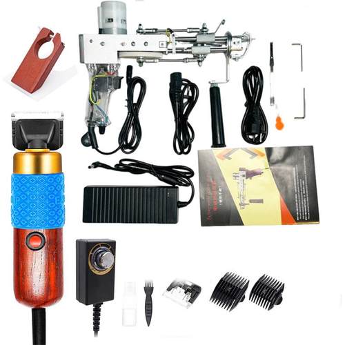 跨境热供簇绒枪电推剪套装电枪地毯织布机修剪器电动推子