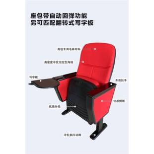 定昊升制升堂椅Facto昊ry-Direct 带写字板礼政府报告厅会议室联