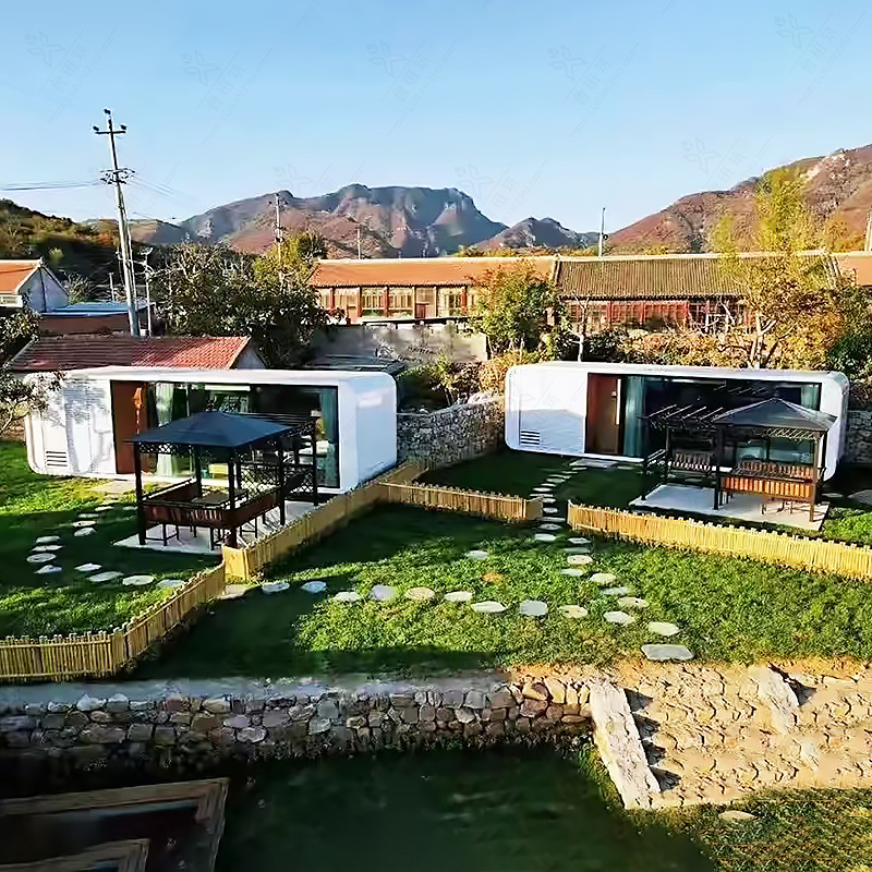 户外移动苹果舱售卖铺 集装箱改造办公室 透明未来感智能办公舱