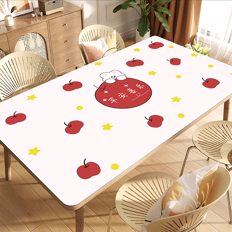 【轻奢高级感皮革餐桌垫子】