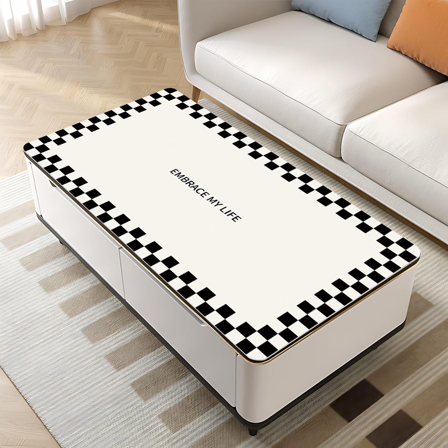 现代简约防水防油防烫桌布