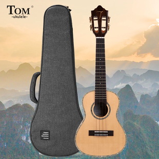 TOM 云杉单板尤克里里板小吉他进阶乌克丽丽成年人女23寸26寸680M