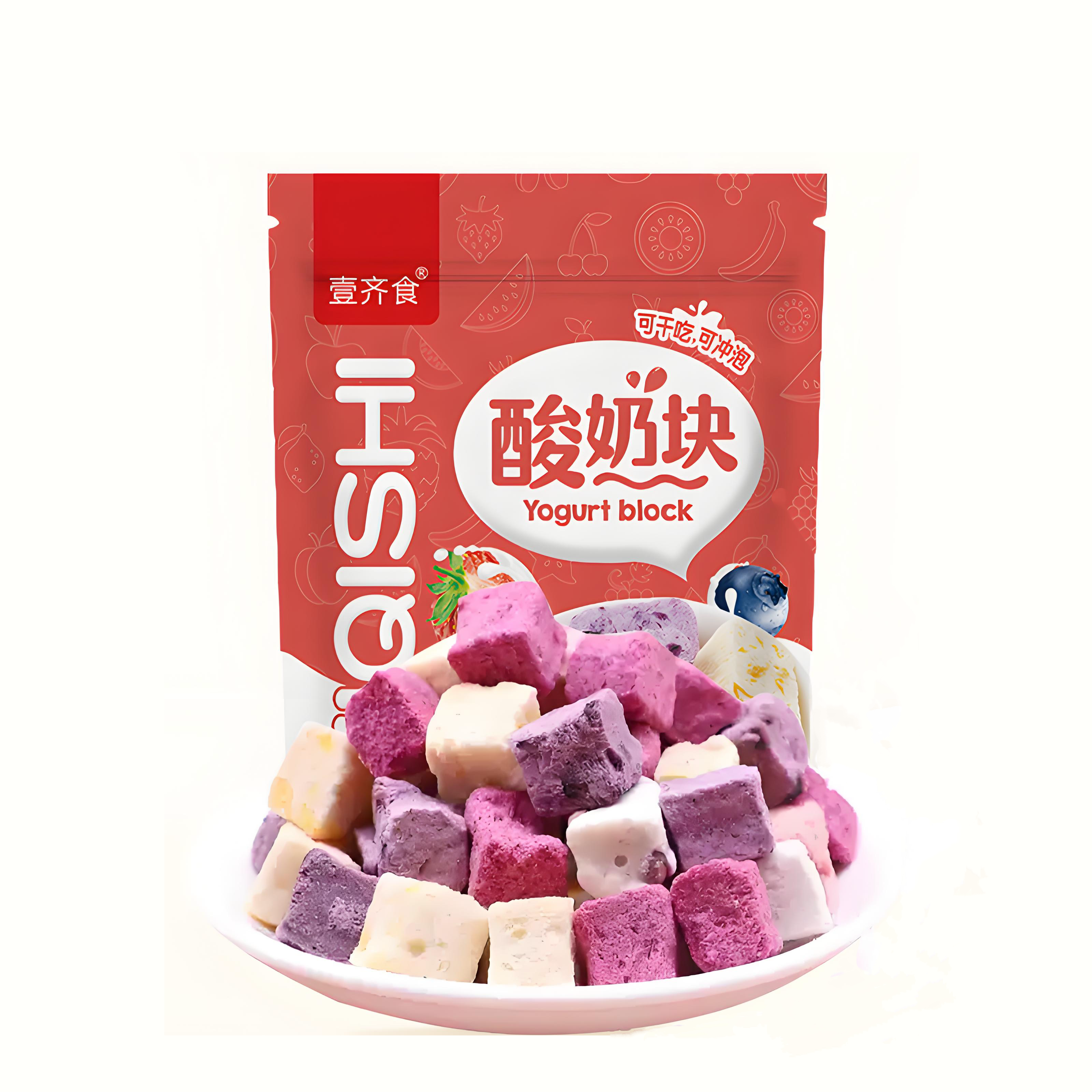 冻干酸奶块网红水果干草莓蓝莓袋装孕妇拌酸奶休闲零食儿童早餐