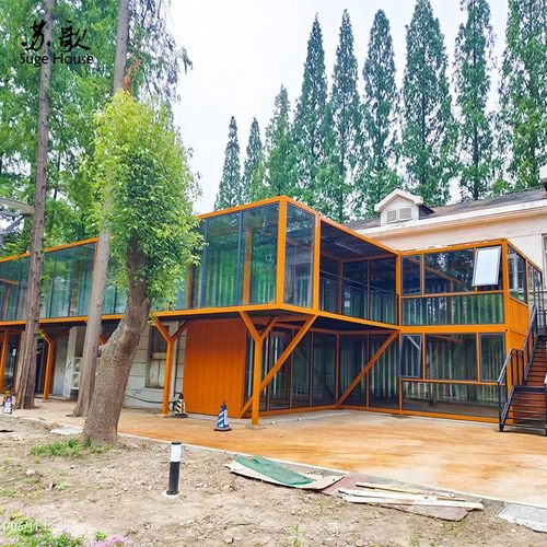 厂家直销镀锌钢结构集装箱活动板房改造创意模块化办公室阳光房