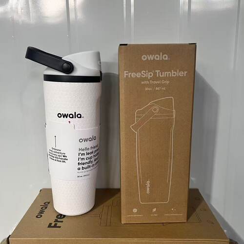 owala 24oz 吸管保温杯双饮口设计缤纷多色涂鸦DIY款30oz 890ml