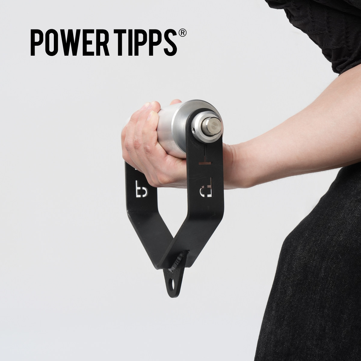 POWERTIPPS首创金属重组滚雷把手轴承力感抓握力指力腕力训练