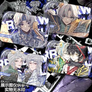 【新品】超自然行动组逍遥零方形谷子双闪徽章反光吧唧逍零cp摆件