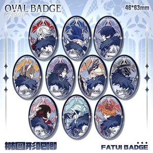 原S愚人众执行官达达利亚多托雷阿蕾奇诺周边椭圆双闪徽章吧唧