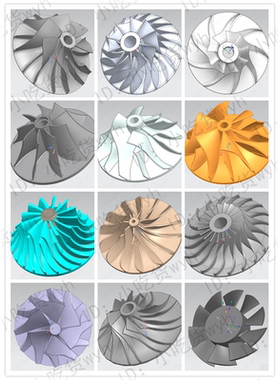 50款 叶轮模型合集 (STP+IGS+SLDPRT+UG格式模型文件)CNC