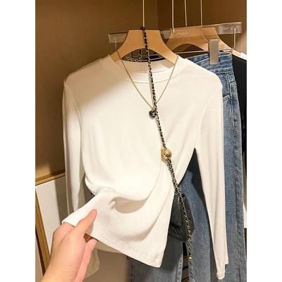 修身长袖t恤女打底衫2025秋季
