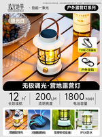Camping lights, outdoor lights, illuminated horse lights, ultra-long battery life camping lights, solar charging atmosphere lights, outdoor tent lights thumbnail 8