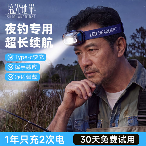 【夜钓第一名】顺丰户外照明头灯