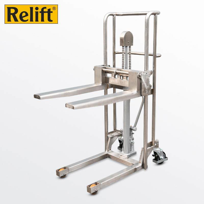 轻型手动堆高车304不锈钢手动液压升降车装卸平台搬运叉车,商业/办公家具,堆高车,淘宝优惠券,粉丝福利购,淘宝优惠卷