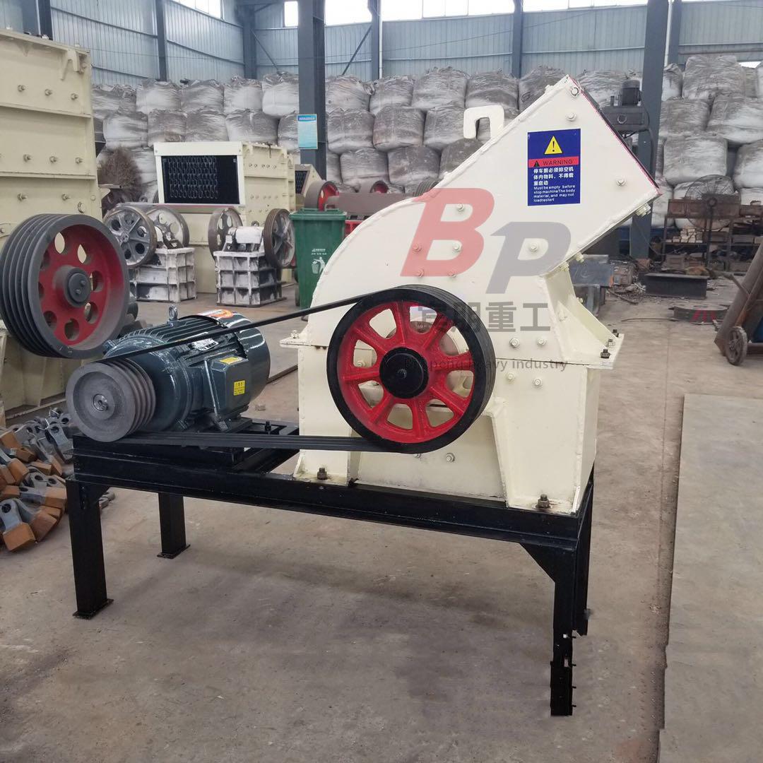 矿山石料重锤破设备白云石高岭石制砂机小型红砖瓦片锤式破碎机