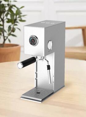 跨境意式咖啡机家用全半自动小型奶泡蒸汽20bar欧英美规铝合金