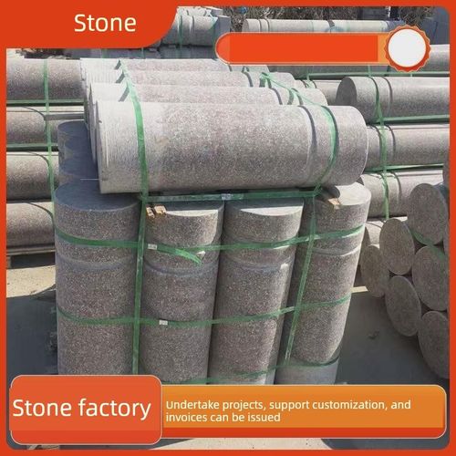 隔离石柱挡车石路标大理石圆柱广场石材阻车石花岗岩路障石桩